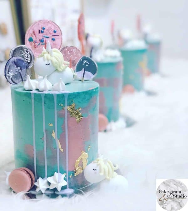Pastel Unicorn Drip Cake May Workshop by Cakesgram & Co. Studio 1