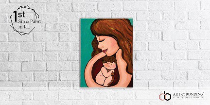 Mother's Day Special Sip & Paint Night: Mother's Love at Art & Bonding 2