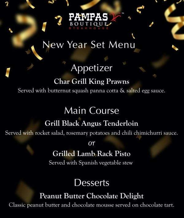 New Year's Day Dinner at Pampas Boutique Steakhouse 5