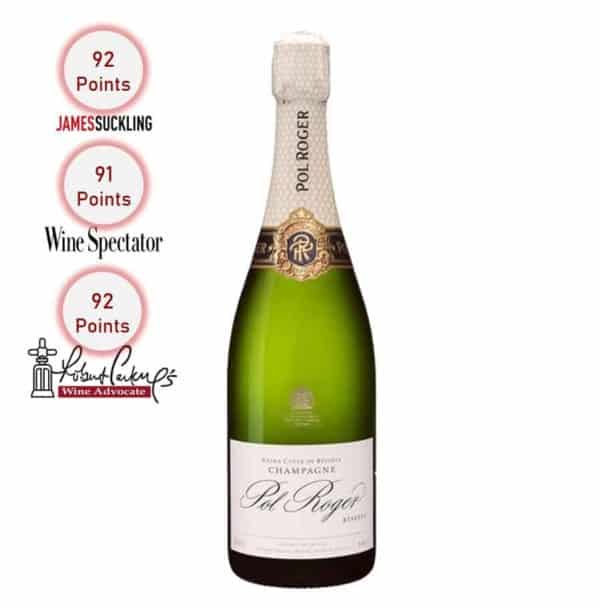 Champagne Pol Roger Brut Reserve 'White Foil' Jeroboam 3L 1