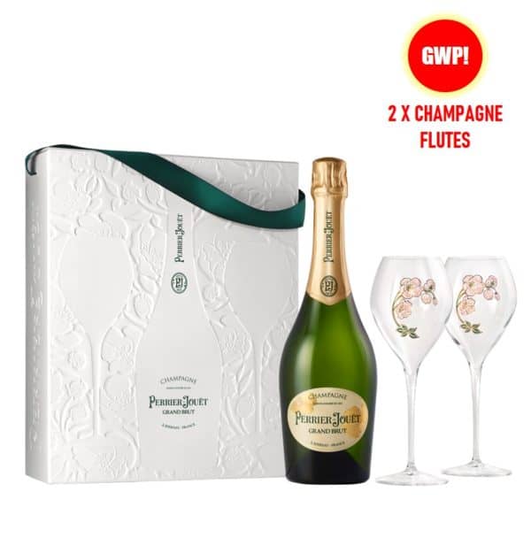 Perrier-Jouët Grand Brut Giftpack with 2 Champagne Flutes 1