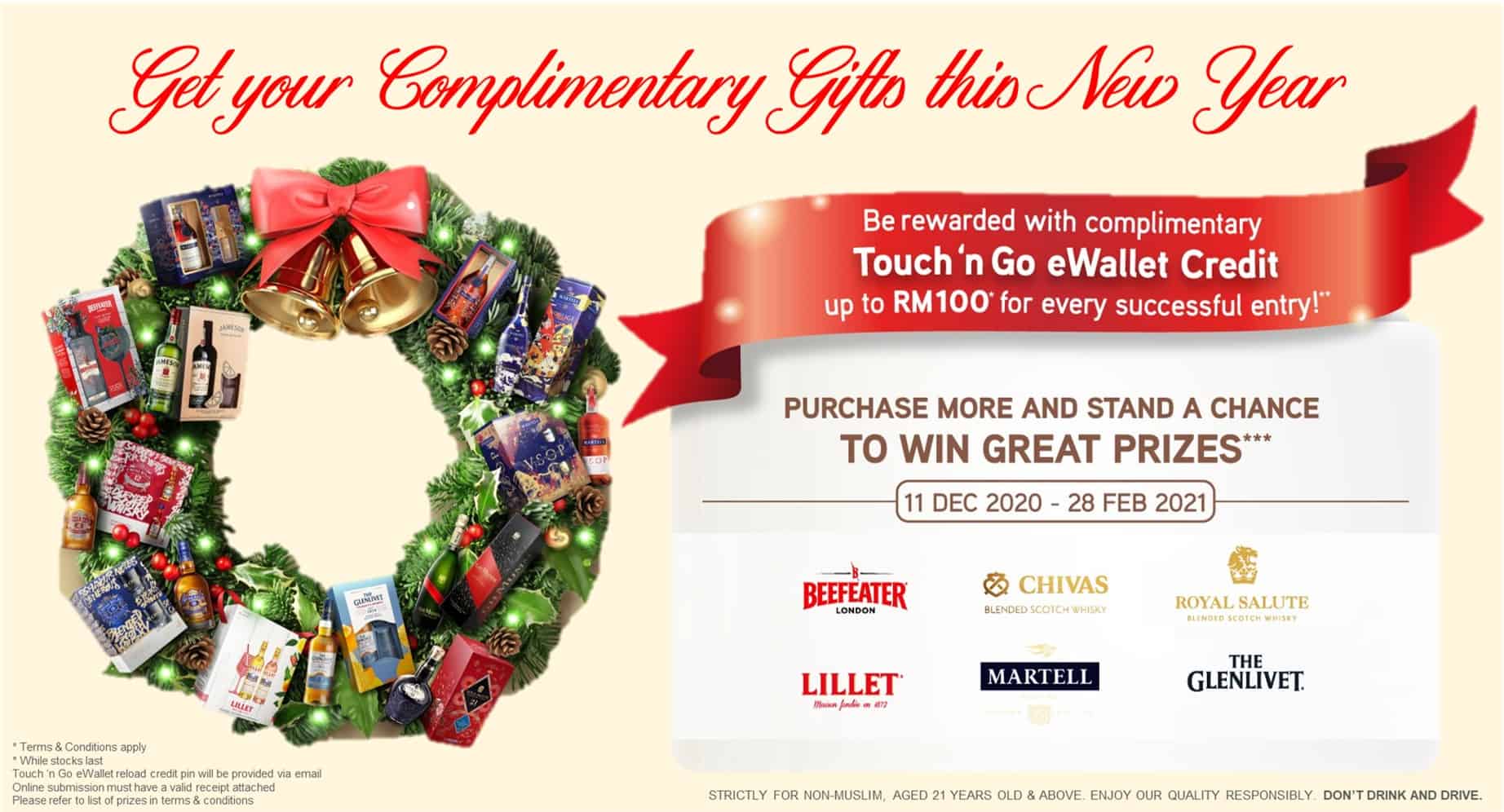 Get Touch 'n Go credits for your Christmas and Chinese New Year purchases up till 28 Feb 2021! 33 Get Touch 'n Go credits for your Christmas and Chinese New Year purchases up till 28 Feb 2021! 33