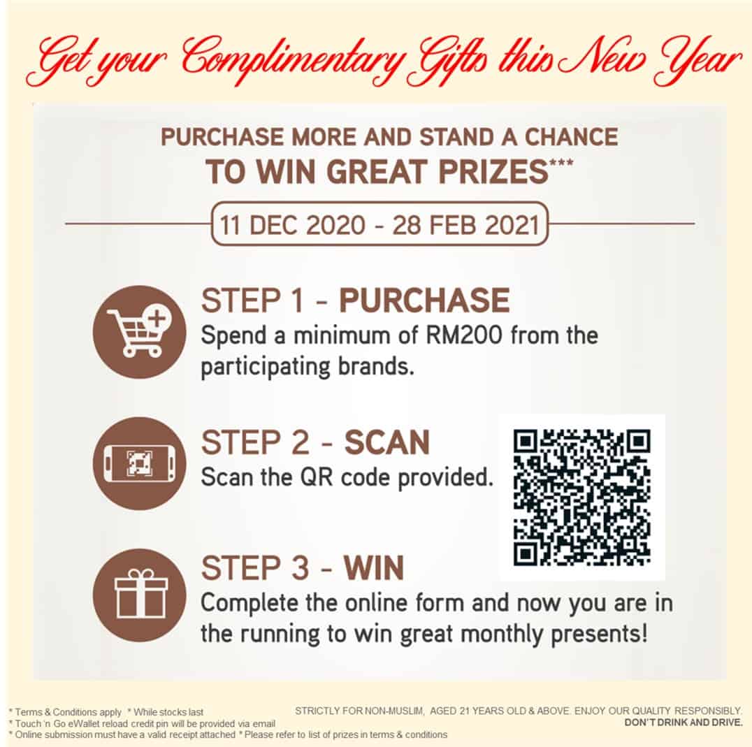 Get Touch 'n Go credits for your Christmas and Chinese New Year purchases up till 28 Feb 2021! 36 Get Touch 'n Go credits for your Christmas and Chinese New Year purchases up till 28 Feb 2021! 36