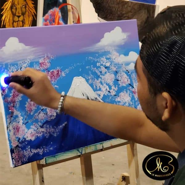 Sip and Paint: Mount Fuji Sakura with Le Masterpiece 7