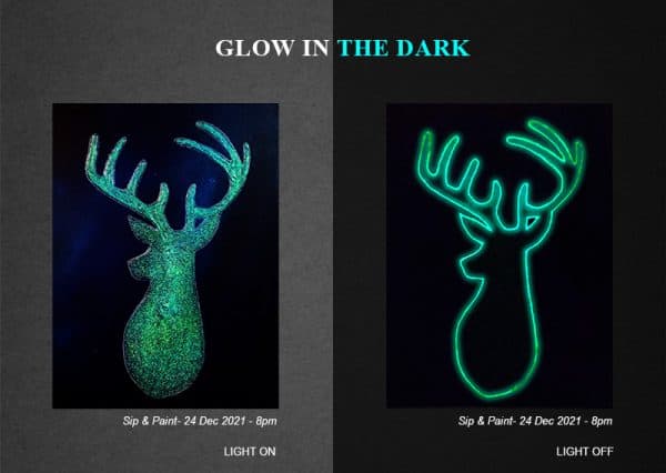 Sip and Paint: Glowing Deer with Shining Effects with Le Masterpiece 1