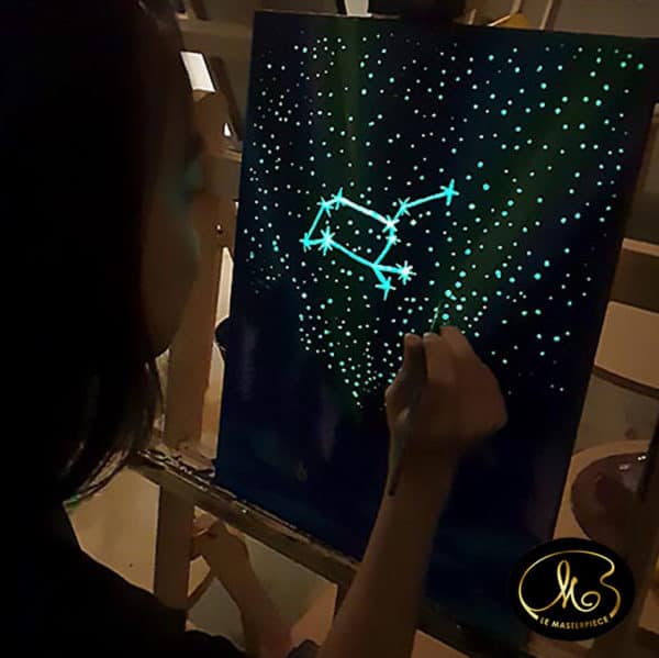 Sip and Paint: Aurora Glow in the Dark with Le Masterpiece 2
