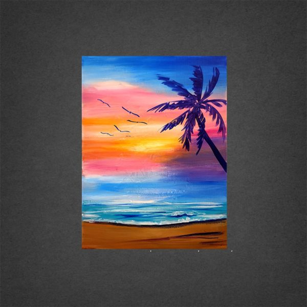 Sip and Paint: Beach Sunset with Le Masterpiece 5